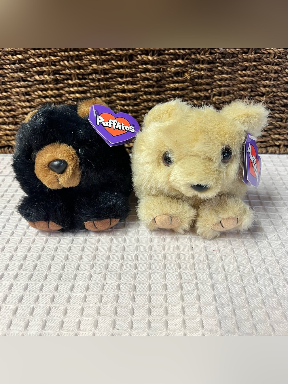 Swibco Puffkins Plush Bear Beanbag Toys with Original Tags